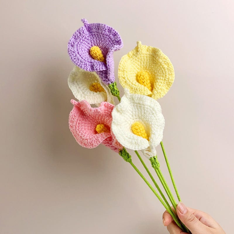 Crochet Flowers Bouquet Handmade Knitted Sunflower Bouquet