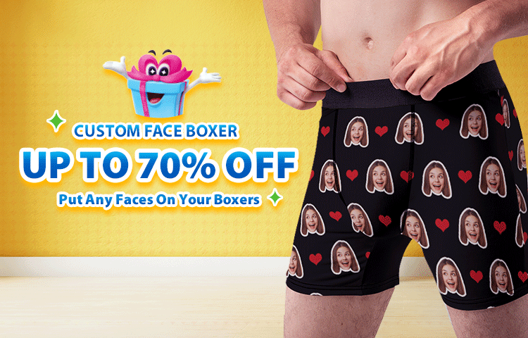 Buy Couples Underwear Matching Set, Custom Face Boxers & Panties