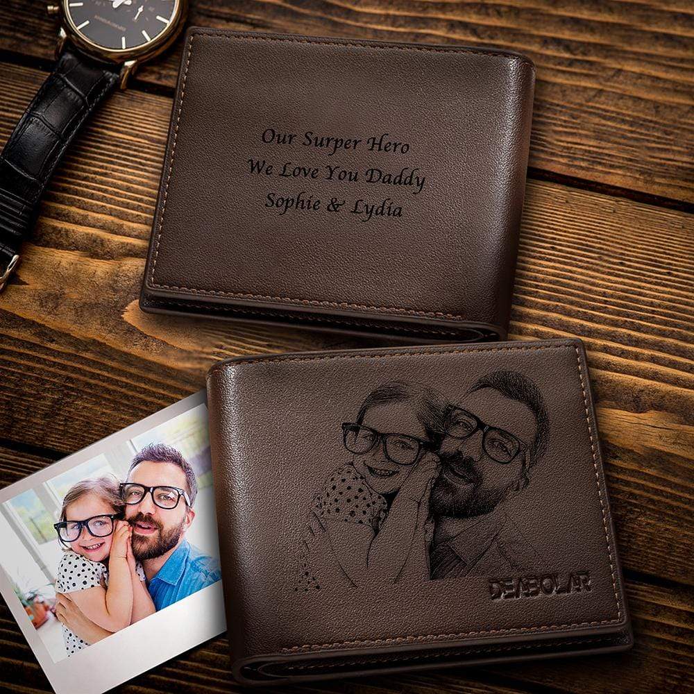 Birthday Gift For Father Custom Wallet Personalized Gifts for Grandpa ...